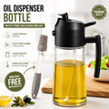 NFLEXFLOW Oil Dispenser Bottle with Free Basting Brush